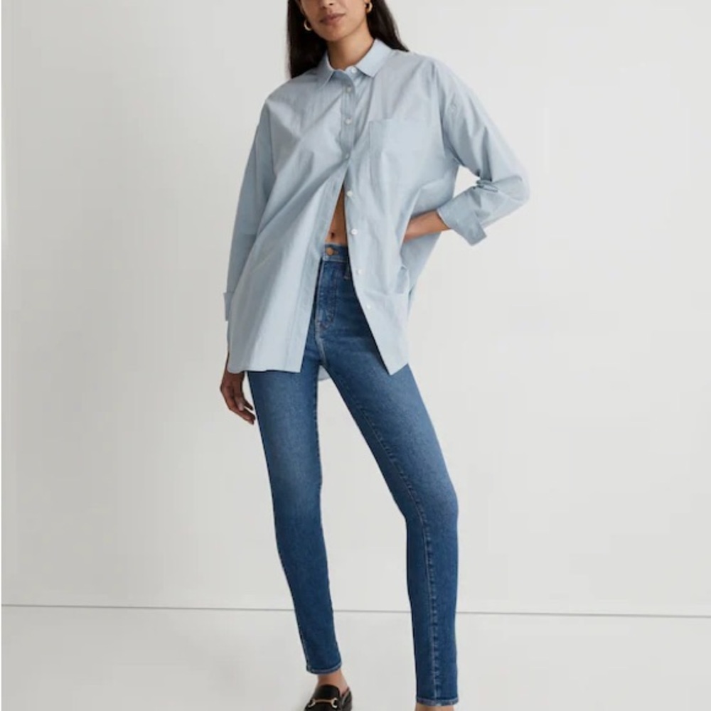 Madewell 10” High Rise Skinny Denim Jeans Women’s 26 Eardley Blue Wash Stretch